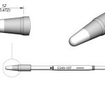 Ponta p/ Utensilio de Mão T245 - PA (Ø 3mm HT) - JBC