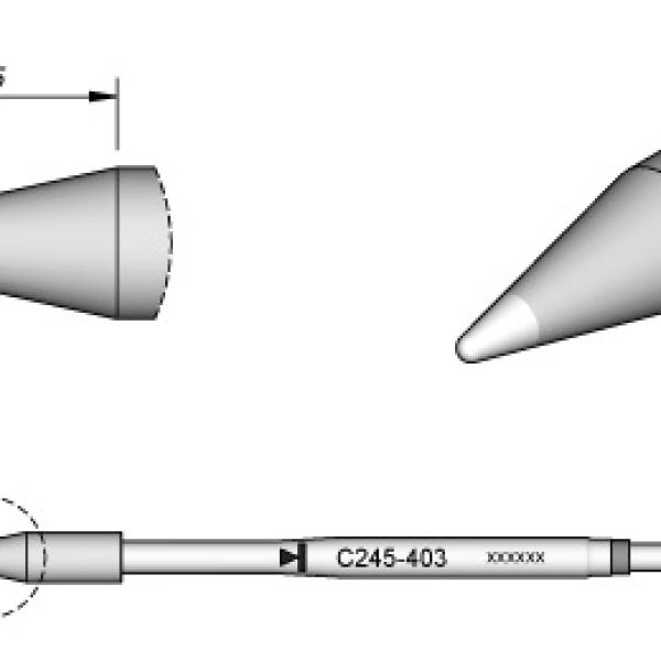 Ponta p/ Utensilio de Mão T245 - PA (Ø1mm) - JBC