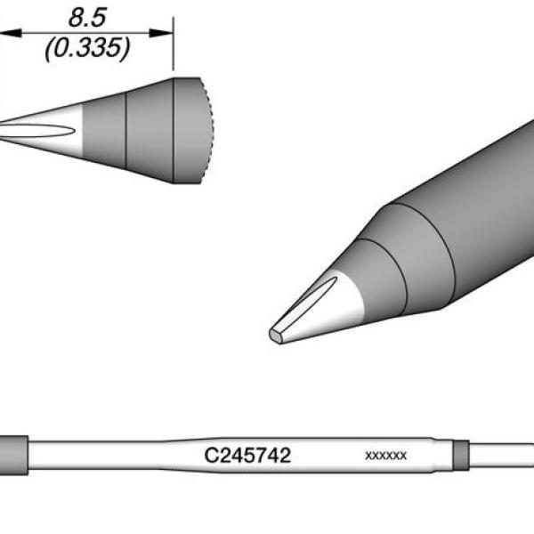 Ponta p/ Ferro Soldar (0,8 x 0,6 mm) - JBC