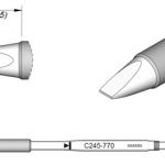 Ponta p/ Ferro Soldar (2,4 x 0,3mm) - JBC