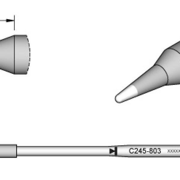 Ponta p/ Utensilio de Mão T245 (Ø1mm) - JBC