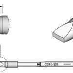Ponta p/ Utensilio de Mão T245 - PA (4,8 x 1,5mm) - JBC