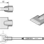 Ponta p/ Utensilio de Mão T245 - PA (10 x 2,4mm) - JBC