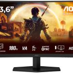 Monitor 23.6 G4 C24G42E Full HD LED (Preto/Vermelho) - AOC