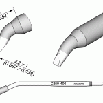Ponta p/ Cinzel Curvado 2.2 x 1mm p/ AL250 e AP250 - JBC