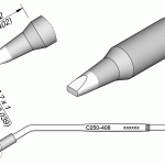 Ponta p/ Cinzel 2.2 x 1mm S1 p/ AL250 e AP250 - JBC