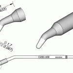 Ponta Cônica Curva Ø1.7mm p/ AL250 e AP250 - JBC
