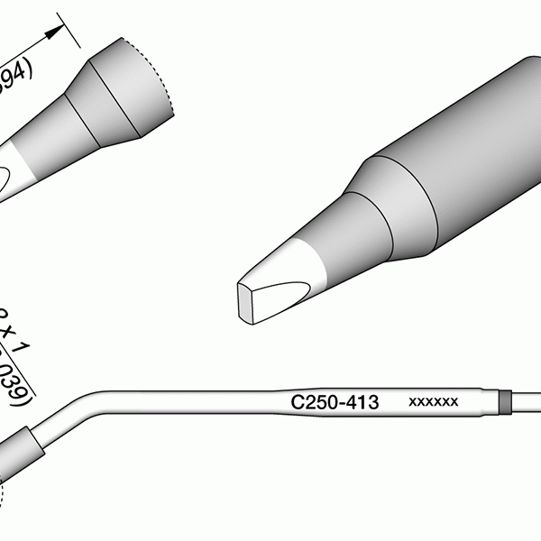Ponta p/ Cinzel 2.2 x 1mm S2 p/ AL250 e AP250 - JBC