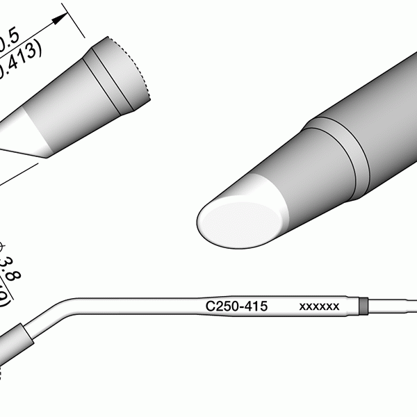 Ponta Bisel Ø3.8mm p/ AL250 e AP250 - JBC