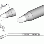 Ponta Bisel Ø3mm p/ AL250 e AP250 - JBC