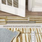 Tapete Sala de Estar 170x120 cm Tapete Lavável na Máquina de Lavar Pelo Curto Estilo Moderno Creme