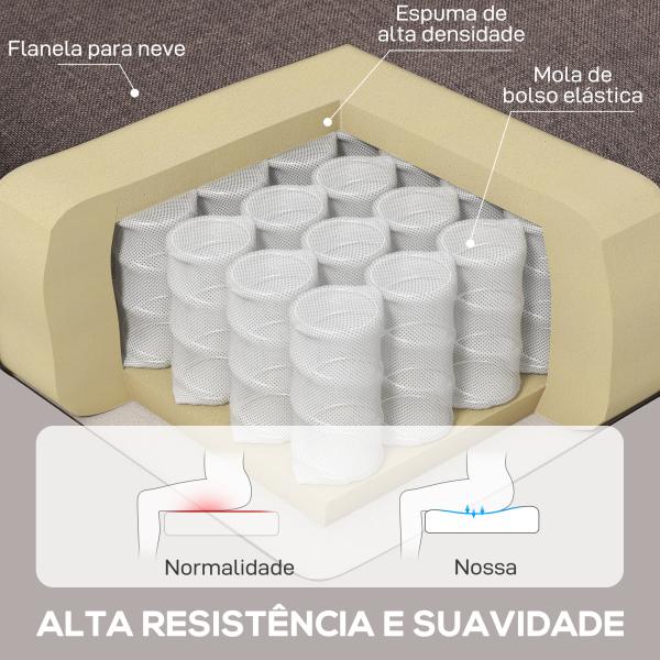 Poltrona de Sala de Estar Poltrona Moderna para Dormitório com Pés de Madeira Poltrona Individual 74x86x102 cm Marrom