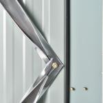 Abrigo de Jardim 1,26 m² de Aço Galvanizado com 2 Portas para Armazenamento de Ferramentas 147x86x134 cm Preto