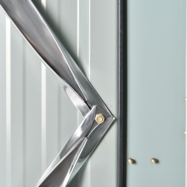 Abrigo de Jardim 1,26 m² de Aço Galvanizado com 2 Portas para Armazenamento de Ferramentas 147x86x134 cm Preto