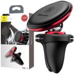 Suporte Magnético de Smartphone p/ Carro Air Vent (Preto/Vermelho) - BASEUS
