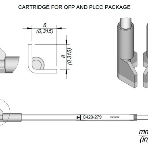 Ponta p/ Utensilio de Mão HT420 - A (8mm) - JBC