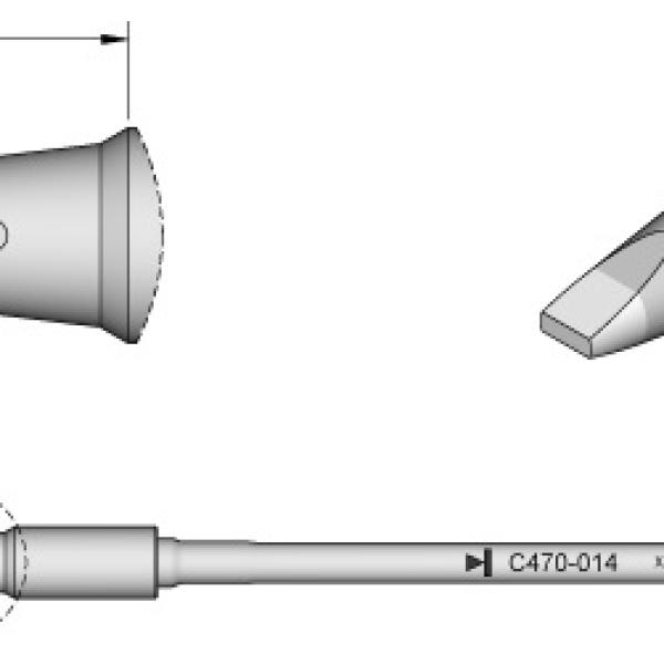Ponta p/ Utensilio de Mão T470 - FA (4 x 1,3mm) - JBC