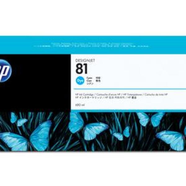 HP 81 680ml Ciano tinteiro — Recondicionado