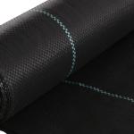 Rolo de Malha Anti - Ervas 2x25 m Malha Geotêxtil 60 g/m² para Controlo de Ervas Daninhas de Jardim Malha Anti - Ervas Preta