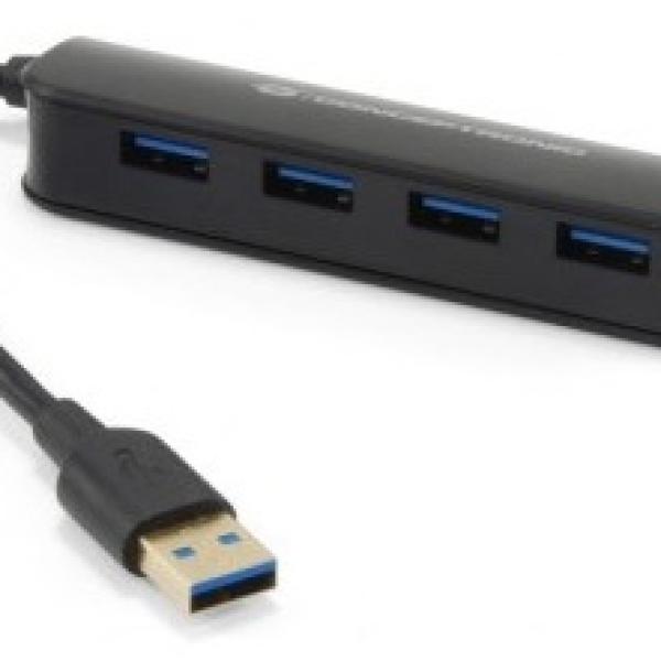 HUB USB3.0 4 Portas (Preto) - CONCEPTRONIC