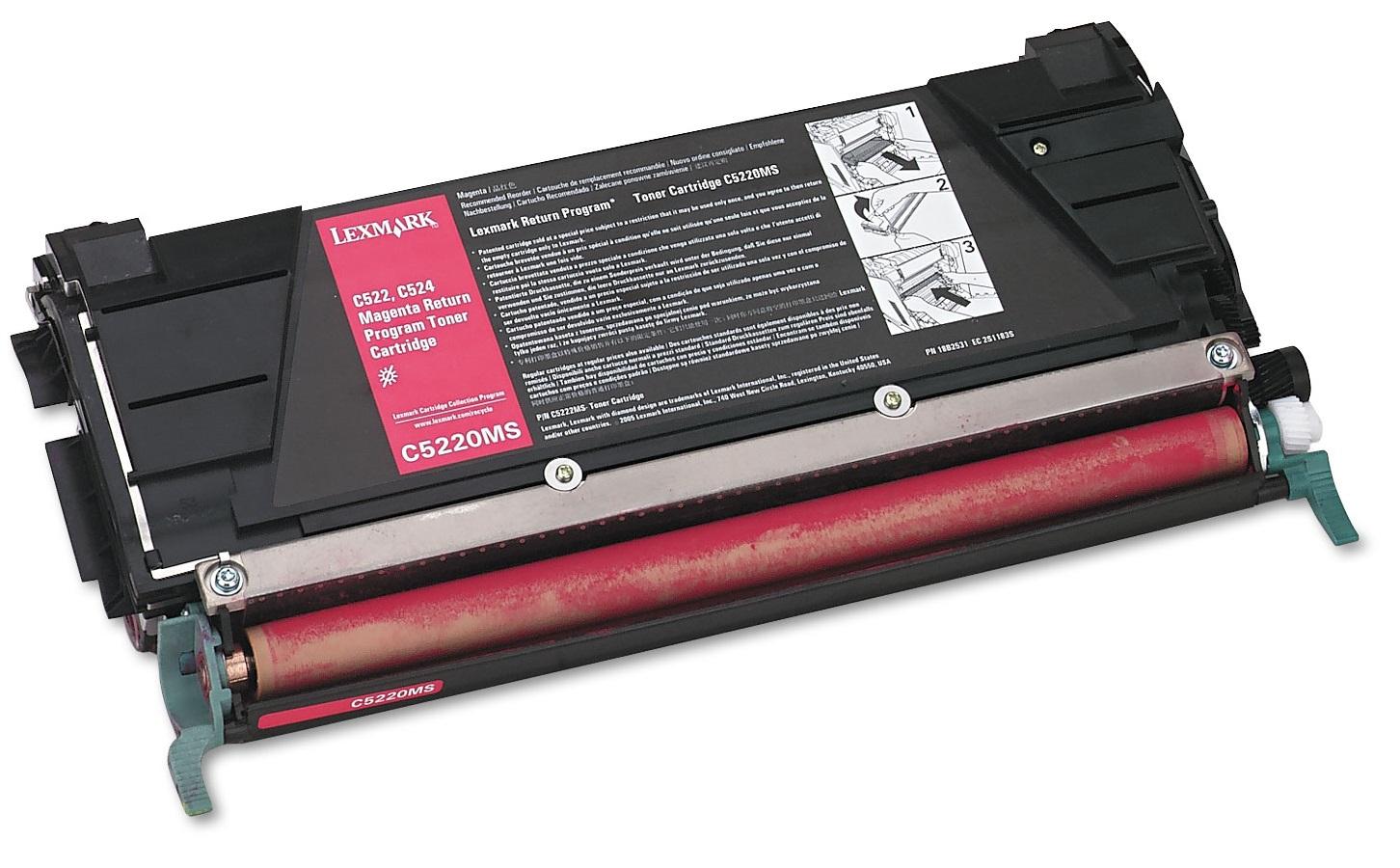 Toner C522 / C524 / C53x Magenta (3000 páginas) - LEXMARK