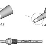 Bico Dessoldar p/ Dessoldador DR560 (Ø 0,8mm) - JBC