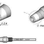 Bico Dessoldar p/ Dessoldador DR560 (4,8 x 2,4mm) - JBC