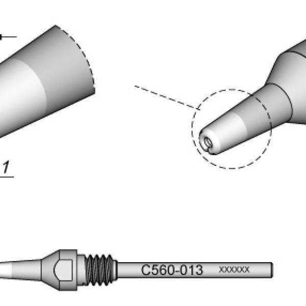Bico Dessoldar p/ Dessoldador DR560 (Ø1mm) - JBC
