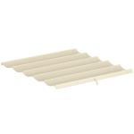 Cobertura para Pérgola 2,5x2,55cm Teto de Substituição Retrátil para Pérgola com 10 Orifícios de Drenagem Creme