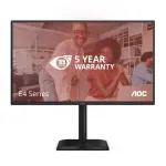 Monitor AOC 27E4U 27" Ips FullHD 120 Hz 300 cd/m² 1500:1 4 ms HDMI VGA e DisplayPort Multimédia