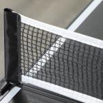 Mesa de Ping Pong Dobrável com Estrutura de Alumínio Portátil para Interior e Exterior 152x76x72 cm Preto
