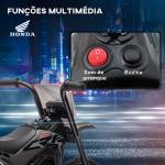 Mota Elétrica com Licença Honda CRF450RL Bateria 6V com Velocidade 3km/h Buzina e Som de Arranque 71x40,5x43,5 cm Cinza