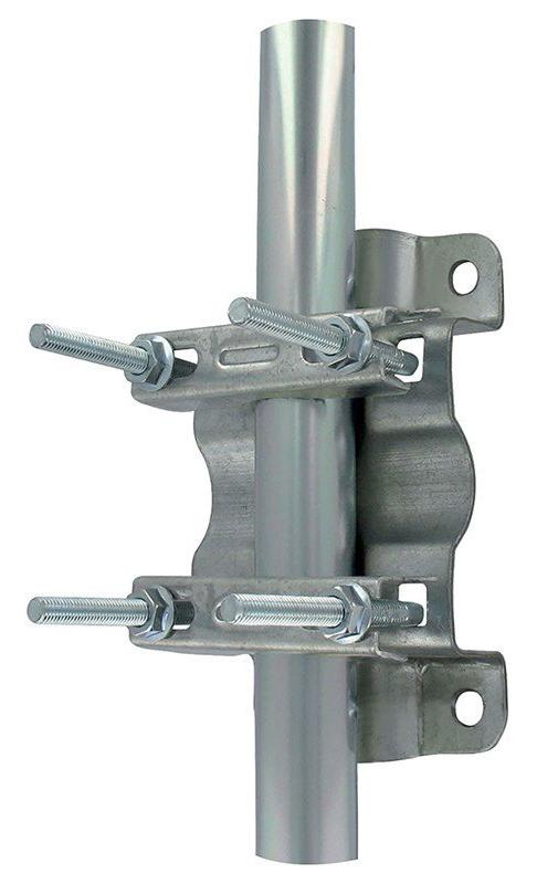 Suporte Múltiplo Chapa Galvanizada p/ 2 Tubos Paralelos e/ou 90º