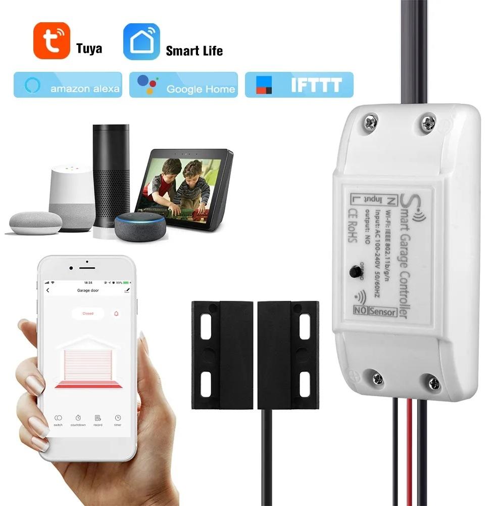 Receptor Controlador Wi - Fi SmartLife Tuya p/ Portões de Garagem