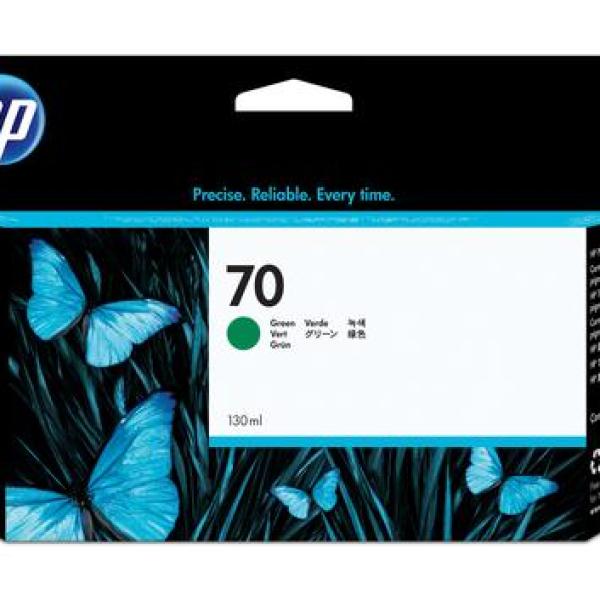 HP 70 130ml Verde tinteiro
