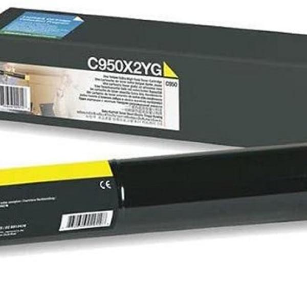Toner Lexmark Amarelo Extra C950 22.000 pgs