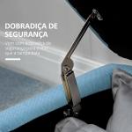 Banco de Armazenamento Estofado em Linho com Tampa Abatível e Pés de Aço Carga Máxima 150kg 101x38,5x44,5 cm Azul Claro