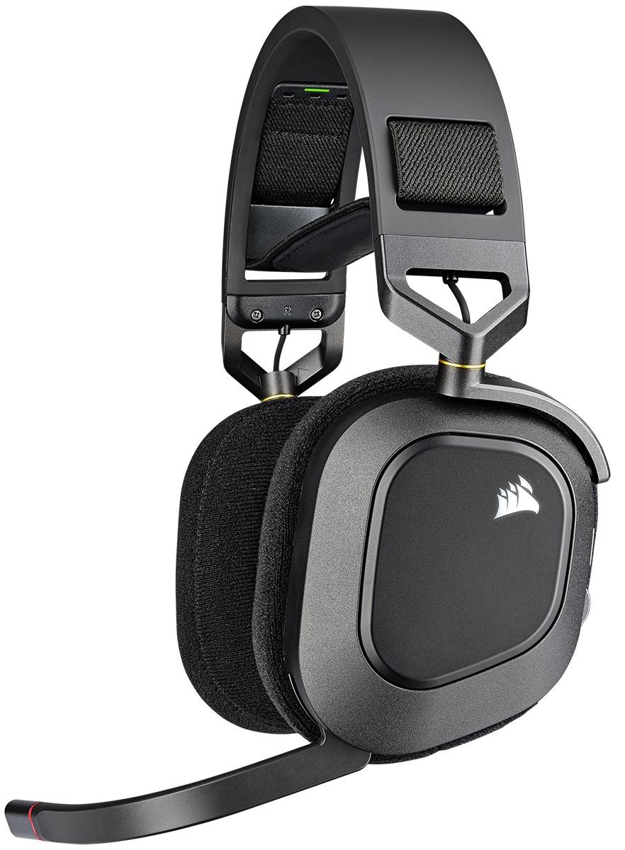 Auscultadores Headset HS80 RGB Wireless Carbon - CORSAIR