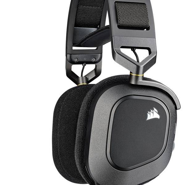 Auscultadores Headset HS80 RGB Wireless Carbon - CORSAIR