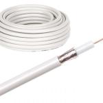 Rolo Cabo Coaxial RG6 Branco (25 mts) - DAXIS