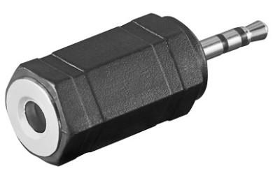Ficha Adaptadora Jack 3,5mm Macho Stéreo - Jack 3,5mm F. Mono - VELLEMAN