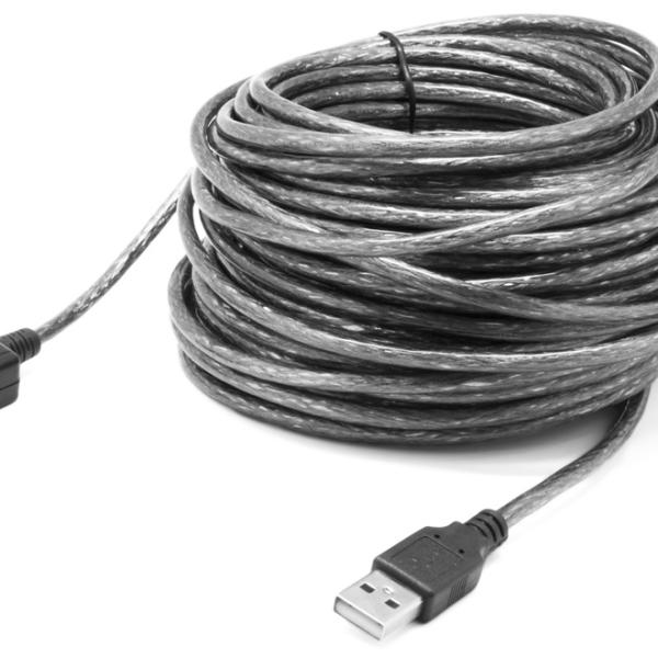 Cabo Extensão c/ Amplificador USB A Macho - USB A Femea (20 mts)