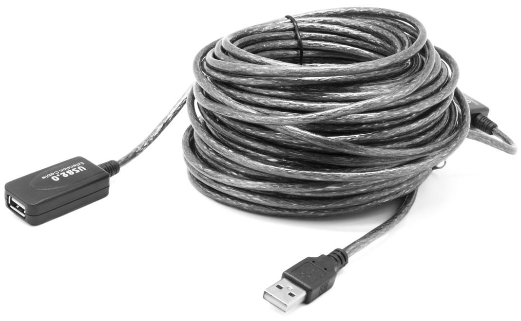 Cabo Extensão c/ Amplificador USB A Macho - USB A Femea (20 mts)