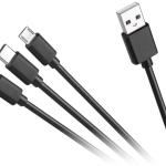 Cabo 3 - EM - 1 USB A Macho - LIGHTNING/microUSB/USB - C (1,2 mts)