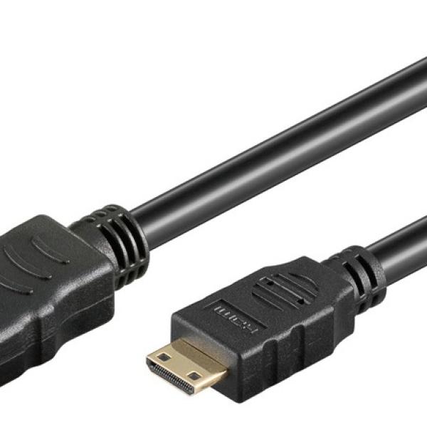 Cabo Mini HDMI - HDMI V2.0 Dourado (1,5 mts) - GOOBAY