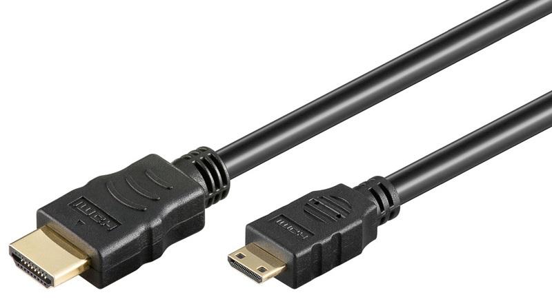 Cabo Mini HDMI - HDMI V1.4 Dourado (5 mts)