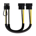Cabo de Alimentação para Placa Gráfica Nanocable 10.19.1201 2x Molex Macho - 6+2 PIN Macho 20cm