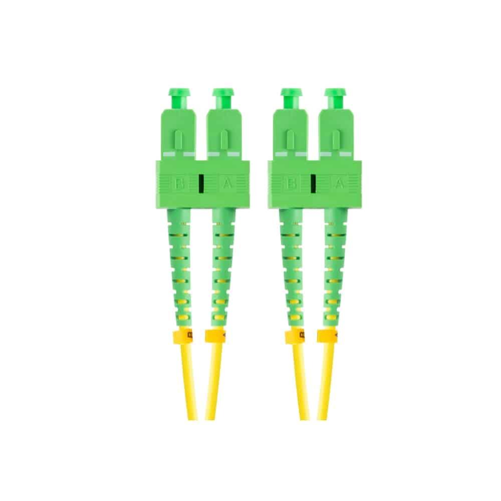 Cabo Fibra Ótica Lanberg Mono SC/APC - SC/Apc Duplex G657A1 Lszh 2 Metros Amarelo — Recondicionado