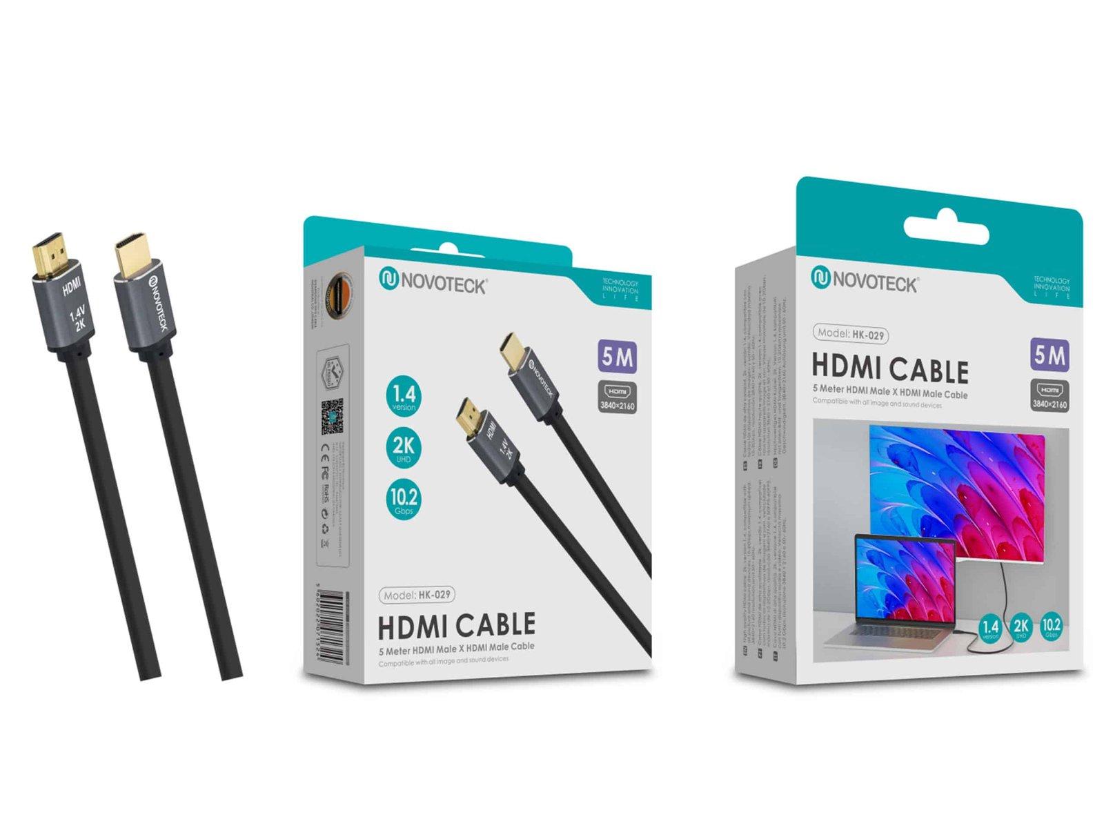 Cabo HDMI 1.4v 5 Metros 2K UHD HK-029