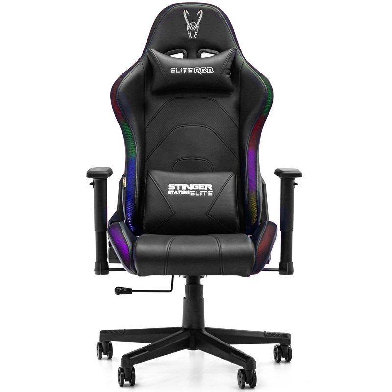 Cadeira Gaming Woxter Stinger Station Elite V2 Luzes Led Preta